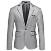 Hommes Costumes Blazers Printemps Automne Slim Simple Boutonnage Blazer Jeunes Mode Casual Robe De Soirée De Mariage Manteau Solide Formel Costume D'affaires Veste 231016