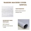 Dust Cover 4 size washer dryer cover Washing machine Polyester waterproof front load sunblock laundry silver coated dust 231017