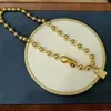 Ожерелья с подвесками высокого качества в европейском и американском стиле, оригинальные модные гальванические бусины из серебра 925 пробы, ожерелье с замком-цепочкой, 14-каратное золото, подарок ювелирных изделий 231110
