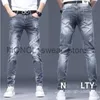 Jeans da uomo Nuova primavera ed estate Designer di alta qualità Hot Diamond Pantaloni da uomo di marca economici Abbigliamento di lusso Denim Jeans slim fit da uomo in denim spazzolato x1013