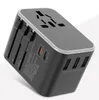 4 port usb chargers with universal travel plugs adapter PD Worldwide Charger for UK EU AU wall Electric Plug Sockets