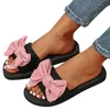 Slippers Zomer Voor Vrouwen Dames Strik Open Teen Bohemian Sandalen Boog Heren Maat 14 Steen Slippers voor 231017