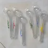 50PCS Fish style Pyrex hookahs Thick Clear Glass Oil Burner Tube Pipe somking pipes water pipes 10CM