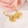 Set di orecchini in oro massiccio 18 carati GF Collana per donna Regalo per feste Dubai Love Heart Crown Set di gioielli Regalo per festa nuziale Ciondoli fai da te girls267F