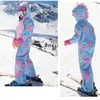 Autres articles de sport Combinaison de ski pour enfants pour garçons filles hiver épais chaud salopette ensembles d'extérieur enfants combinaisons de neige dessin animé combinaisons imperméables 231017