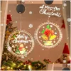 Christmas Decorations Led Suction Cup Hanging Lights With Design Window Decoration Festive Atmosphere Small Colored Drop Delivery Ho Dh5Tp