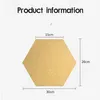 Wall Stickers Hexagon Decorative Plate Message Board Creative Felt Multicolor Home Background Decoration 231017