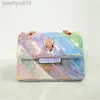 Cross Body Kurt Geiger Ny ankomst Shiny Glitter Mini Rainbow Handbag Colorful Sequin Cross Body Designer Bagqwertyui879