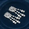 Kolczyki naszyjne Zestaw klejnot 2023 3 -warstwowy pierścień bransoletki perłowej na ślub wysokiej jakości biżuterii z cyrkon