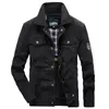 Giacche da uomo Taglie forti 7XL 8XL Giacca da uomo autunno inverno in cotone leggero Giacca militare da golf bomber militare Cappotto da campo casual Giacca a vento 231013