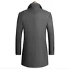 Men's Wool Blends Winter Jacket Long Coat Single Breasted Peacoat Casual Men Overcoat Blend Jackets Brand Clothing safewfb 231017