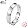 Bröllopsringar Effie Queen 100% 925 Sterling Silver Women Rings Classic Simple Style Finger Ring for Men Anniversary Wedding Band Jewelry BR73 231016