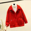 Womens Fur Coat 2023 Autumn Winter Faux Lambswool Jacket Women Polar Fleece Coats Single-breasted Casual Tops Female Double-faced Furs Overcoat 231017