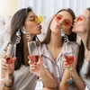 Party Decoration 6pcs Disco Decorative Mini Straws Reusable Mirror Ball Straw Bridal Shower Bachelorette Hen