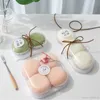 Presentförpackning 50 st/set transparent plastlåda efterrätt kex packning bakning tårta baby shower gynnar godislådor festtillbehör