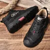 High Top Non-slip Sneakers Handmade Boots Men's 221 Motocross Outdoor Genuine Leather Male Hiking Versatile Treking Footwear 892 946