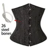 26 عظام فولاذية مثير السيطرة على underbust كورسيتس bustiers الخصر cincher corselet الجسم المشكل 9083257B