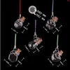 Много 10 шт. мини-прозрачные стеклянные банки для бутылок, флаконы с милыми художественными бутылками, сделай сам, ремесло с пробками, брелок для ключейхорошее количество Qjlgh