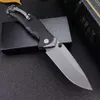 Black G10 Handle Boker 2 Styles Hunting Pocket Knife 8CR13 Folding Blade Outdoor Survival Gear Utility Multifunktion