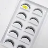 Falska ögonfransar 38 Style 5 Par Eyelash Natural 3D Mink Makeup Fake Eye Lashes Faux Cils Make Up Beauty Tools Wholesale 231017