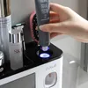 Toothbrush Holders BAISPO Toothbrush Holder With Magnetic Cups Automatic Toothpaste Dispenser Holder Wall Mount Storage Bathroom Accessories 231013