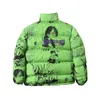 Męskie Parkas 2023 Kurtka hip -hopowa Parka Men Anime Cartoon Graphic Platt Warm Winter Streetwear HARAJUKU PUFTER KATERY 231017