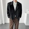 Herrenjacken Britischer Stil Männer Frühling Casual Zweireiher Jacke/Männer Slim Fit Koreanische Mode Lose Mantel Plus Größe S-3XL 231013