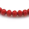 Ciemna czerwono 8 mm fasetowana kryształowa bransoletka dla kobiet proste styl elastyczne bransoletki 20pcs Lot Whole210y