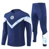 2023 2024 Man Tracksuit City Haaland Half Zip Training Suit Men Kids 22/23/24 Długie rękaw powoata sportowa Piłka nożna 2023 2024 Boys Girls Surtment Stopa Chandal 66666