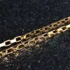 Kettingen Nareyo Boutique 925 Zilver 5mm 18K Gouden Ketting Voor Mannen En Vrouwen Mode-sieraden Grote Doos Keten