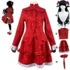 Cosplay Cosplay Anime ombres maison Kate ombre Costume perruque Kawaii Lolita courte robe rouge Dailydress Hallowen carnaval Costume de fête