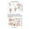 Fonds d'écran 2pcs dessin animé ballon d'air nuages stickers muraux salon fille fond chambre autocollant décoratif papier peint ms6304