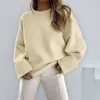 Women's Sweaters Oversized For Women Crewneck Long Sleeve Fuzzy Knit Warm Pullover Sweater