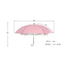 Parasol przezroczysty przezroczysty parasol deszczowy Pvc Dome Bubble Słońce Shade Long Rushe Straight Stick Drop dostawa dom domowy gospodarstwo domowe su dh8ef