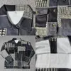 Kurtki męskie American Casual Patchwork Color Contrast Lapel Trend Cityboy Modna kolaż dżinsowa odzież robocza Wszechstronna męska najlepsza 231016