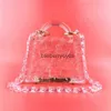 Totes claro crack senhoras mão segurando saco de cristal festa casamento transparente bolsa luxo designerblieberryeyes