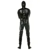 Exotische afsluitbare bondage jumpsuits PVC leer mouwloos volledig pakket Catsuits kostuum fetish lingerie eendelige 7xlAnime kostuums