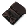 Corbatas para hombre Corbata Caja de regalo Marca de lujo Corbata Bowtie Bolsillo Cuadrado Gemelos Traje para fiesta Camisa de boda Corbatas Corbatas Conjunto de negocios 231013