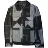 Kurtki męskie 2024 Wiosna jesień mężczyzn Kurtki Plaid Street Casual Slim Fit Kurtka granatowa moda kowbojska płaszcz plus size s-3xl 231013