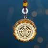 Naszyjnik orgonitowy Sri Yantra Wiselant Sacred Geometria Tiger Eye Energy dla kobiet mężczyzn Naszyjniki biżuterii 2634