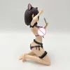 Fingle Toys 16cm Pink Charm Gaou pozuje przed lustrem Ayaka Chan Kawaii Cat Girl Pvc Figure Figur Figur Figur