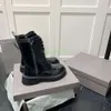 Designer Luxus Balenciga Herbst Winter klassische Stiefel Rindsleder matte helle Farben Reißverschluss Schuhe Damen flacher oberschenkelhoher Stiefel m1017