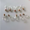 Glass Mini Bottles Pendants Small Diy With Cork Cute Jars Christmas Wedding Gifts Vials 100pcs good qty Foksg