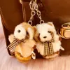 Porte-clés en peluche Mini mignon jouet en peluche raton laveur suspendu pendentif couple téléphone pendentif poupée cadeau porte-clés voiture décoration de la maison ornements 231016