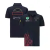 F1 Team Racing Suit Official Same Style Men's Short-sleeved Polo Shirt Verstappen Overalls Customized the296u