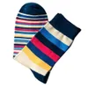 Élégant hommes coloré automne mode couleur rayé donc chaussettes en tube décontracté coton chaussettes EU39-43 EU41-46 taille doux Z03111283v