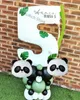 Other Event Party Supplies Panda Birthday Balloon Party Baby Shower Wild Animal Theme Panda Number Foil Ballon Party Decoration 231017