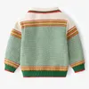 Pullover Girls Pullover Autumn Toddler Boys Knitted Sweater Baby Boys Fashion Outwear Children Clothes Kids Girls Knitwear Jacket 231017