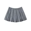 Skirts Mini For Women Korean Fashion Pleated Womens 2023 Summer Skirt Kawaii Clothes High Waisted White Irregular