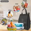 Bento Boxes Onuobao Isolierte Lunchtasche mit Wasserflaschentasche, wasserdichter Kühler, Thermo-Lunchbox-Tasche, Tragetasche, Bento-Tasche für Männer und Frauen, 231013